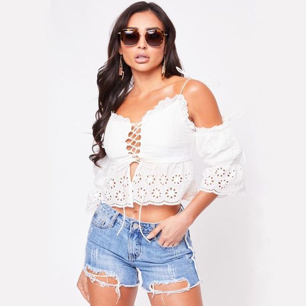 women backless hollow lace-up string lace up strap half-sleeve white female summer cotton shirt blouses1
women backless hollow lace-up string lace up strap half-sleeve white female summer cotton shirt blouses1