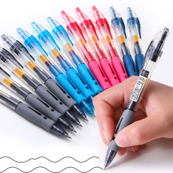 4pcs/lot 0.5mm Press Gel Pen Kawaii Black Blue Red Ink Pens for Office School Writing Supplies Student Stationery Gifts
4pcs/lot 0.5mm Press Gel Pen Kawaii Black Blue Red Ink Pens for Office School Writing Supplies Student Stationery Gifts
