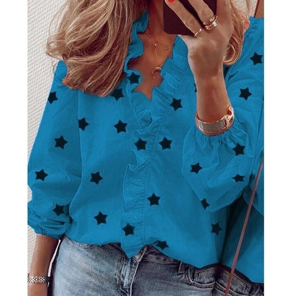 blouse shirts office lady spring summer polka dot long sleeve ruffle women blouses v-neck short sleeve pullover y200828, White
blouse shirts office lady spring summer polka dot long sleeve ruffle women blouses v-neck short sleeve pullover y200828, White