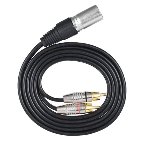 1 xlr male to 2 rca male plug stereo o cable connector y splitter wire cord (1.5m / 4.9ft) for microphone mixing console amp
1 xlr male to 2 rca male plug stereo o cable connector y splitter wire cord (1.5m / 4.9ft) for microphone mixing console amp