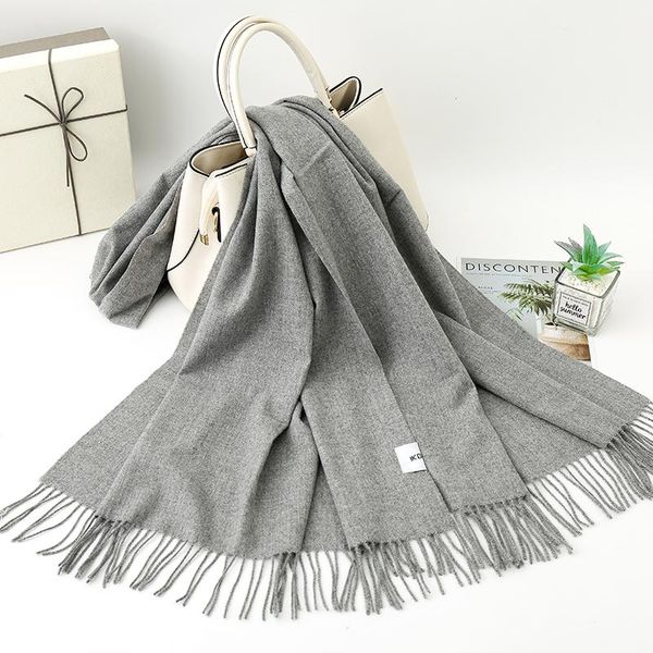 2020 winter cashmere women scarf female scarves lady tassel bandana women solid shawl wraps foulard tippet, Blue;gray
2020 winter cashmere women scarf female scarves lady tassel bandana women solid shawl wraps foulard tippet, Blue;gray