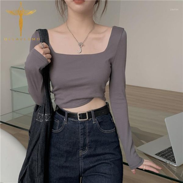 basic square collar women short t-shirts long sleeves casual female bottoming harajuku commuting slim all -match tshirts1, White
basic square collar women short t-shirts long sleeves casual female bottoming harajuku commuting slim all -match tshirts1, White