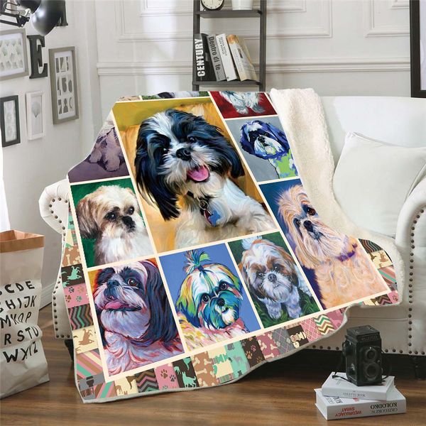 ши-тцу 3d распечатанный флис одеяло для кровати туризм пикник толстые quilt модный покрывало sherpa throw одеяло
ши-тцу 3d распечатанный флис одеяло для кровати туризм пикник толстые quilt модный покрывало sherpa throw одеяло