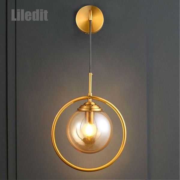 modern glass ball wall sconce lights fixture golden bedside wall lamp luminaire living room home decor hallway lighting l
modern glass ball wall sconce lights fixture golden bedside wall lamp luminaire living room home decor hallway lighting l