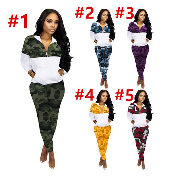 женщины tracksuit плюс размер камуфляж длинные рукава свитер пальто молния куртки леггинсы мода два piece set outfit спортивный костюм e1014, White
женщины tracksuit плюс размер камуфляж длинные рукава свитер пальто молния куртки леггинсы мода два piece set outfit спортивный костюм e1014, White