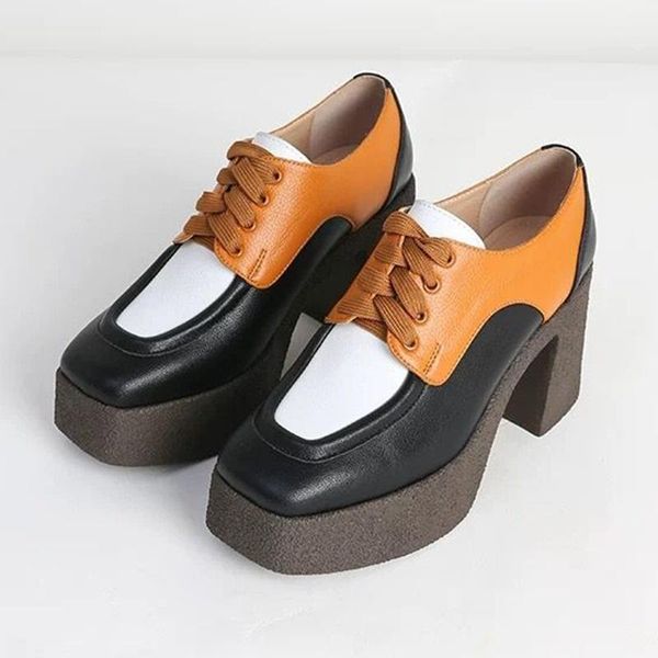 dress shoes 2021 genuine leather women high heels pumps girls square toe platform fashion woman party work1, Black
dress shoes 2021 genuine leather women high heels pumps girls square toe platform fashion woman party work1, Black