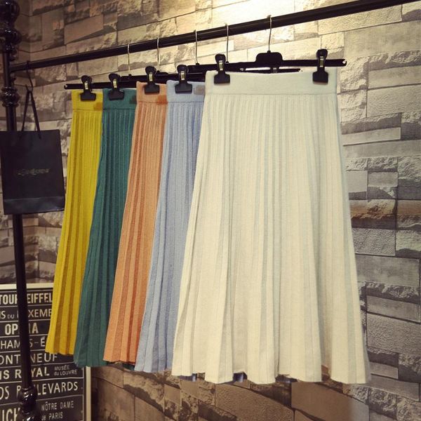 skirts autumn candy pleated a-line long knitted skirt cashmere blend thickened mid-calf knit, Black
skirts autumn candy pleated a-line long knitted skirt cashmere blend thickened mid-calf knit, Black