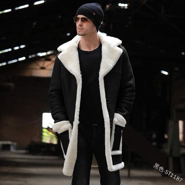 lugentolo men trench winter coat plus size plus cashmere keep warm fashion lapel long sleeve single breasted mens jackets, Tan;black
lugentolo men trench winter coat plus size plus cashmere keep warm fashion lapel long sleeve single breasted mens jackets, Tan;black