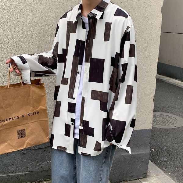 2021 new long manly shirt spring and fresh fall lapel all-male size m-5xl men's clothing youth 17so, White;black
2021 new long manly shirt spring and fresh fall lapel all-male size m-5xl men's clothing youth 17so, White;black