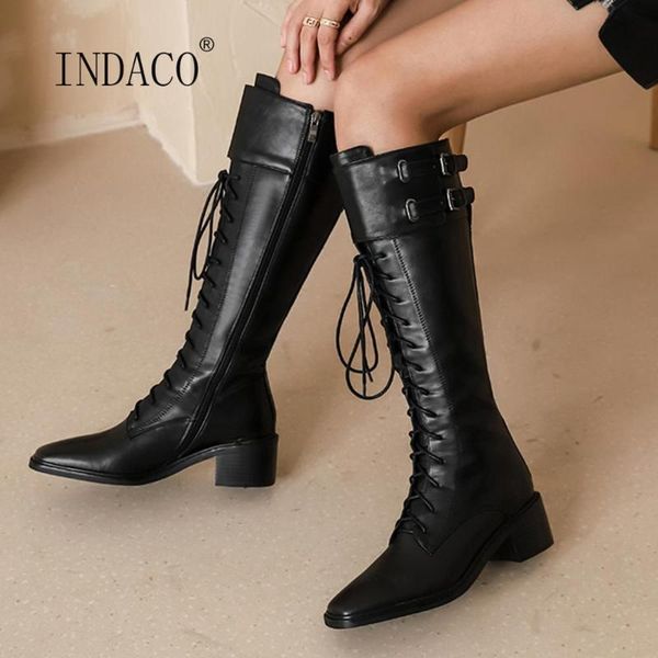fashion winter knee high boots leather thick heel cross striped boots side zipper metal buckle long warm, Black
fashion winter knee high boots leather thick heel cross striped boots side zipper metal buckle long warm, Black