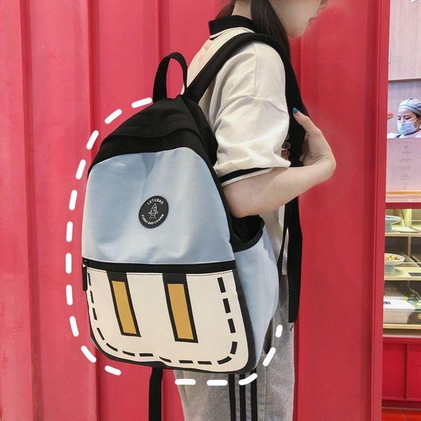 геометрическая женщина рюкзак для девочек мешка школы подросткового back pack nylon solid мода лоскутной колледж backbag япония стиль sqcsft
геометрическая женщина рюкзак для девочек мешка школы подросткового back pack nylon solid мода лоскутной колледж backbag япония стиль sqcsft