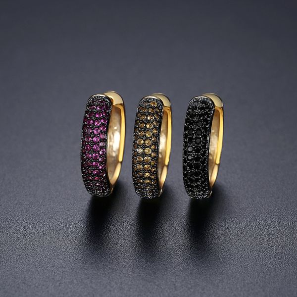 hip hop men's hoop earrings shining black/yellow/red zircon huggie earrings bling gold plated jewelry wholesale, Golden;silver
hip hop men's hoop earrings shining black/yellow/red zircon huggie earrings bling gold plated jewelry wholesale, Golden;silver
