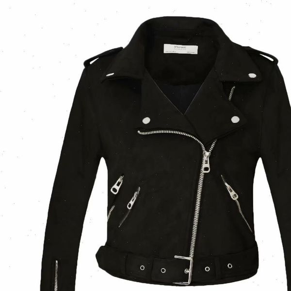 women autumn winter suede faux leather jacket lady fashion matte motorcycle biker coat zipper turn down collar coat female fm012, Black
women autumn winter suede faux leather jacket lady fashion matte motorcycle biker coat zipper turn down collar coat female fm012, Black