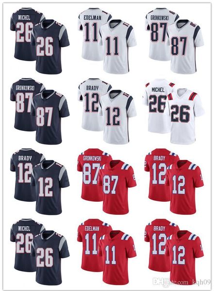 men women youth new england patriots 12 tom brady 87 rob gronkowski 11 julian edelman 26 sony michel navy football jerseys, Black;red
men women youth new england patriots 12 tom brady 87 rob gronkowski 11 julian edelman 26 sony michel navy football jerseys, Black;red