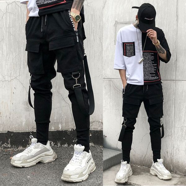 2021 hip-hop post street-style black personality men casual hiphop calf-length runners pants x0u3, White;black
2021 hip-hop post street-style black personality men casual hiphop calf-length runners pants x0u3, White;black