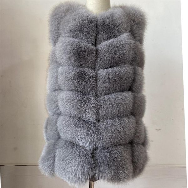 beiziru real fur fox vest height 68cm waistcoat woman natural winter warm real natural fox fur vest sleeveless silver fox vest 201112, Black
beiziru real fur fox vest height 68cm waistcoat woman natural winter warm real natural fox fur vest sleeveless silver fox vest 201112, Black