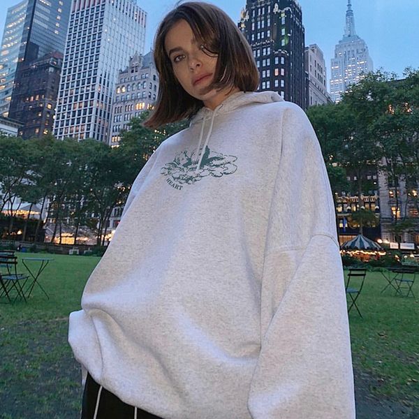 2021 vintage gray angel print oversize female hoodie autumn long sleeve with hood hoodies hip hop streetwear fbux, Black
2021 vintage gray angel print oversize female hoodie autumn long sleeve with hood hoodies hip hop streetwear fbux, Black