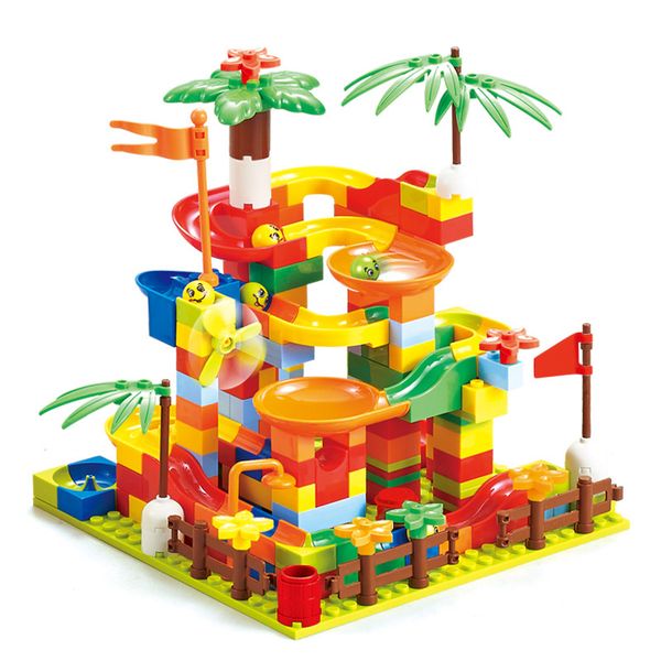 big size construction block marble race run compatible duploed building block funnel slide assembly diy bricks toys for children gift
big size construction block marble race run compatible duploed building block funnel slide assembly diy bricks toys for children gift