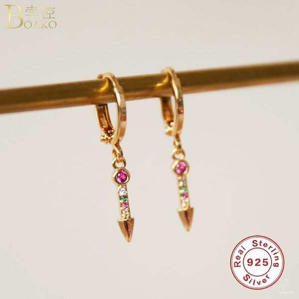 hoop & huggie boako s925 sterling silver bohemia colorful zircon earrings for valentine's day birthday souvenir pendientes fine jewelry, Golden;silver
hoop & huggie boako s925 sterling silver bohemia colorful zircon earrings for valentine's day birthday souvenir pendientes fine jewelry, Golden;silver