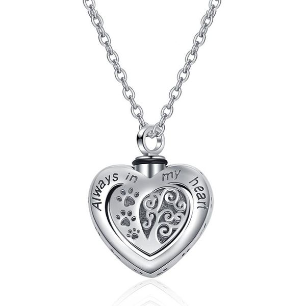 chains love footprint necklace cremation jewelry ashes lover an ashtray souvenir pet/human, Silver
chains love footprint necklace cremation jewelry ashes lover an ashtray souvenir pet/human, Silver