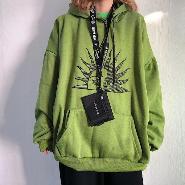 women's clothing autumn thick oversized hoodie plus velvet long-sleeved women's sweatshirt retro print streetwear hooded top, Black
women's clothing autumn thick oversized hoodie plus velvet long-sleeved women's sweatshirt retro print streetwear hooded top, Black