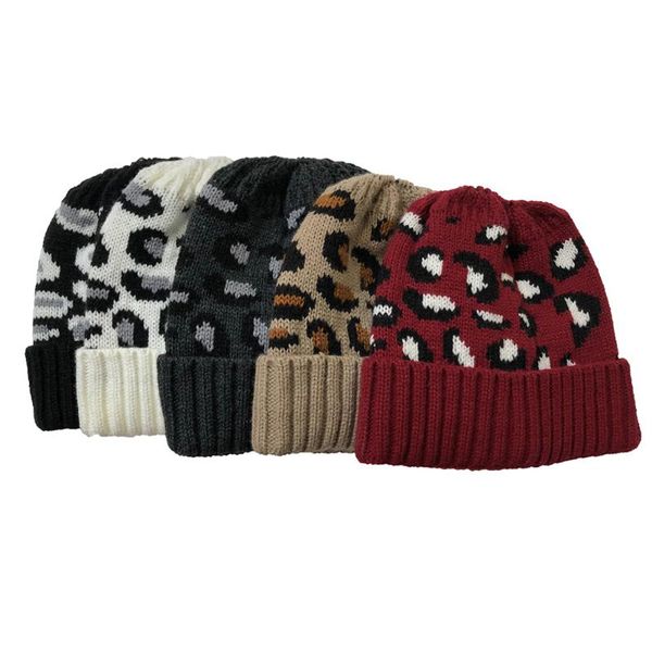 Korean Style Skullcap Girls Bonnet Autumn Winter Leopard Knitted Hat Fashion Women Casual Horsetail Cap Streetwear, Blue;gray
Korean Style Skullcap Girls Bonnet Autumn Winter Leopard Knitted Hat Fashion Women Casual Horsetail Cap Streetwear, Blue;gray