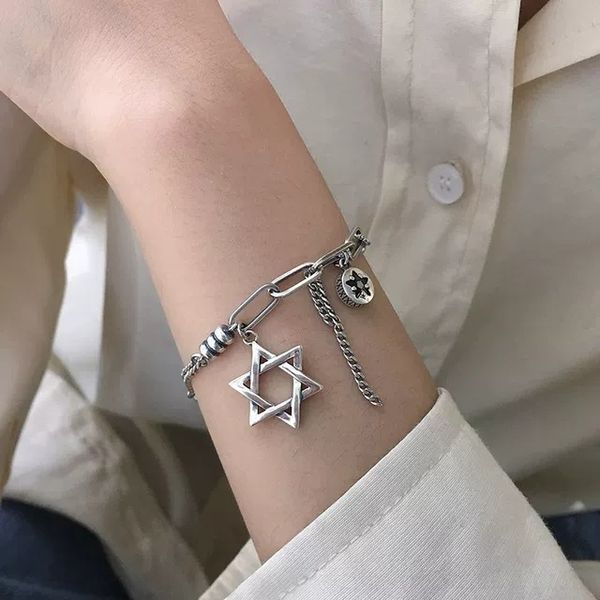 tqggm 925 bracelet bracelet thai silver plated star six star students female ins small design pure cool wind jewelry dpbld, Golden;silver
tqggm 925 bracelet bracelet thai silver plated star six star students female ins small design pure cool wind jewelry dpbld, Golden;silver