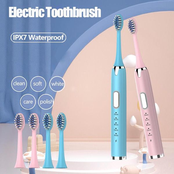 sonic powerful electric toothbrush rechargeable 5 mode timer ultrasonic washable electronic white waterproof teeth brush
sonic powerful electric toothbrush rechargeable 5 mode timer ultrasonic washable electronic white waterproof teeth brush