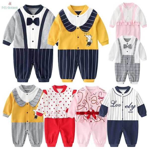 2020 baby boy clothes spring gentleman rompers 0-12m babies grils cotton jumpsuit newborn boy romper baby clothes costume t200706, Blue
2020 baby boy clothes spring gentleman rompers 0-12m babies grils cotton jumpsuit newborn boy romper baby clothes costume t200706, Blue