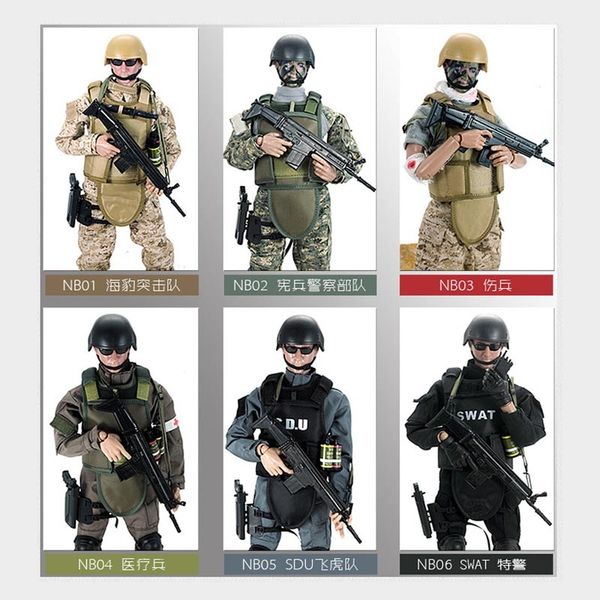 new 1pcs 12" 1/6 swat sdu seals uniform military army combat game toys soldier set with retail box action figure model toys 1008
new 1pcs 12" 1/6 swat sdu seals uniform military army combat game toys soldier set with retail box action figure model toys 1008