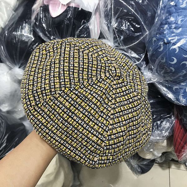 2019 autumn and winter korean versatile chic lady pumpkin small fragrance elegant octagonal bud hat, Blue;gray 
2019 autumn and winter korean versatile chic lady pumpkin small fragrance elegant octagonal bud hat, Blue;gray