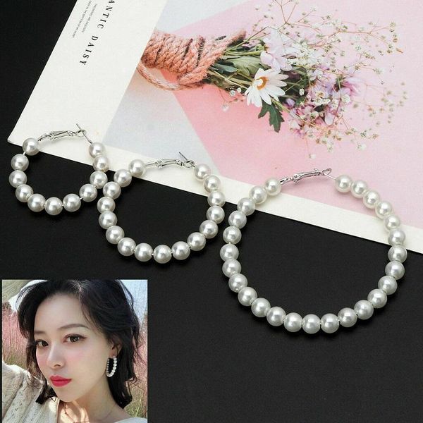 hoop & huggie 2021 elegant white pearls earrings women multiple circle fashion jewelry, Golden;silver
hoop & huggie 2021 elegant white pearls earrings women multiple circle fashion jewelry, Golden;silver