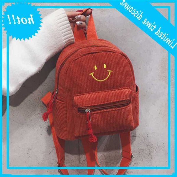 women mini corduroy backpack nice smiley face school book ladies small shoulder bags 2019 new women's travel bag
women mini corduroy backpack nice smiley face school book ladies small shoulder bags 2019 new women's travel bag