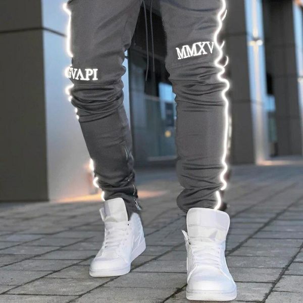 spring and autumn men's thin leggings. reflective strips, high street trousers at night, fitness training, hip-hop outdoor pants, Black
spring and autumn men's thin leggings. reflective strips, high street trousers at night, fitness training, hip-hop outdoor pants, Black