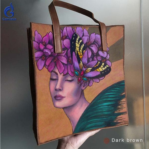hand painted art purple ladies custom women deluxe genuine cowhide leather totes handbag high capacity shopping bags
hand painted art purple ladies custom women deluxe genuine cowhide leather totes handbag high capacity shopping bags