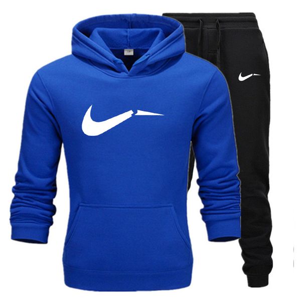 2020 casual designer sportswear men's 2-piece hooded sweatshirt spring and autumn men's pullover hoodie + pants, Black
2020 casual designer sportswear men's 2-piece hooded sweatshirt spring and autumn men's pullover hoodie + pants, Black