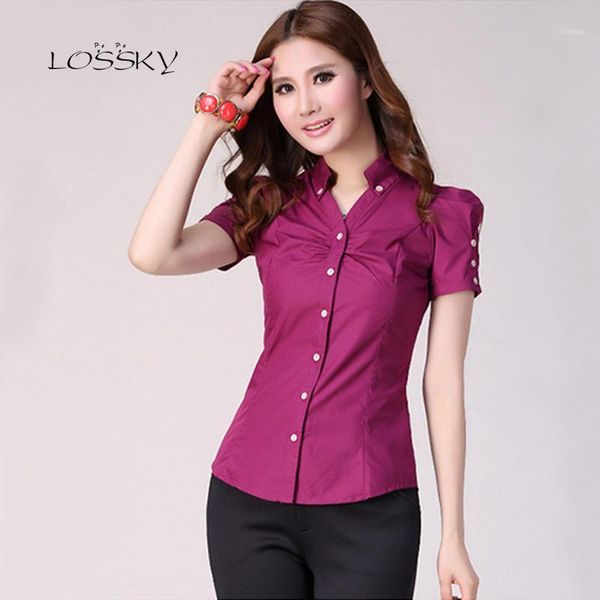 blouse shirt women fashion short sleeve slim female clothing solid elegant office clothing for women clothes china1, White
blouse shirt women fashion short sleeve slim female clothing solid elegant office clothing for women clothes china1, White