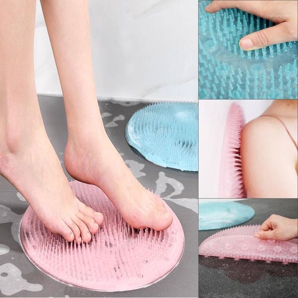 31cm round silicone bath massage cushion brush for lazy wash feet clean dead skin bathroom artifact back cushion shower foot mat1
31cm round silicone bath massage cushion brush for lazy wash feet clean dead skin bathroom artifact back cushion shower foot mat1