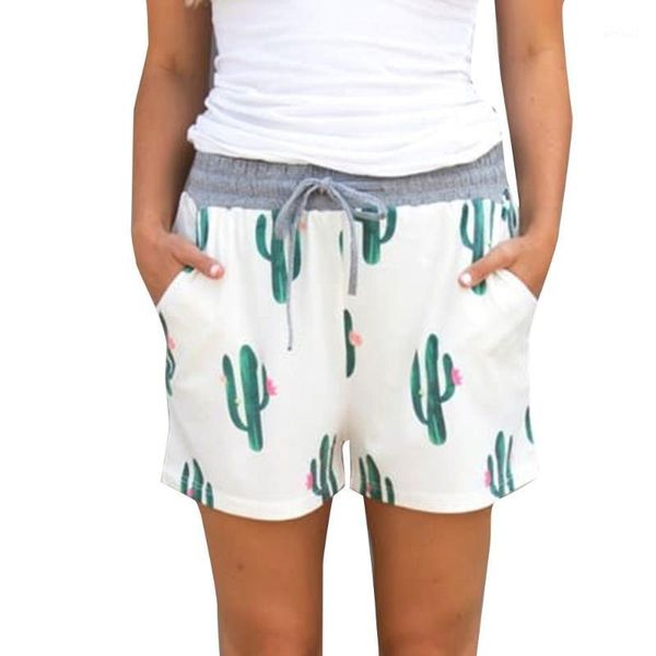 women's shorts 2021 women feminino fashion cactus print elastic short pants beach pantalones cortos mujer spodenki damskie1, White;black
women's shorts 2021 women feminino fashion cactus print elastic short pants beach pantalones cortos mujer spodenki damskie1, White;black