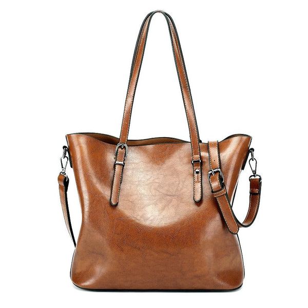 women shoulder bag fashion women handbags oil wax leather large capacity tote bag casual pu leather lady messenger
women shoulder bag fashion women handbags oil wax leather large capacity tote bag casual pu leather lady messenger