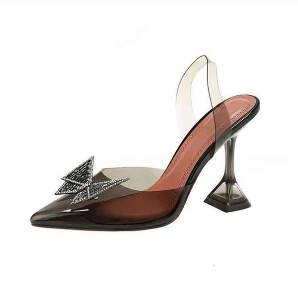 shoes summer dress butterfly-knot women pumps fashion strange style tranaparent female heel wedding sandals, Black
shoes summer dress butterfly-knot women pumps fashion strange style tranaparent female heel wedding sandals, Black