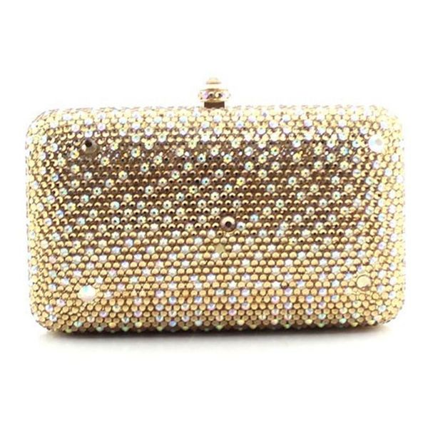 women flat bottom drill gold evening bag austria imported crystal full diamond handbag mini wedding party box bag lady
women flat bottom drill gold evening bag austria imported crystal full diamond handbag mini wedding party box bag lady