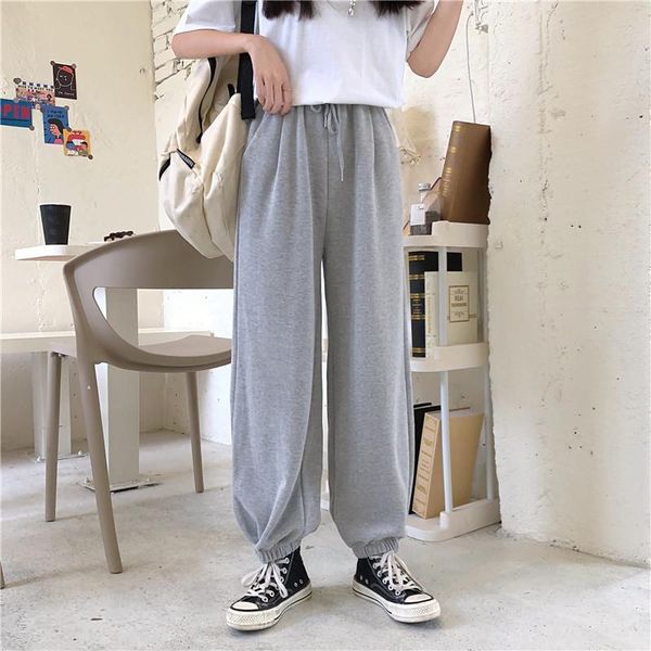 women's pants & capris fall 2021 women sport drawstring jogging winter warm loose gray sportwear trousers female fashion casual cotton, Black;white
women's pants & capris fall 2021 women sport drawstring jogging winter warm loose gray sportwear trousers female fashion casual cotton, Black;white