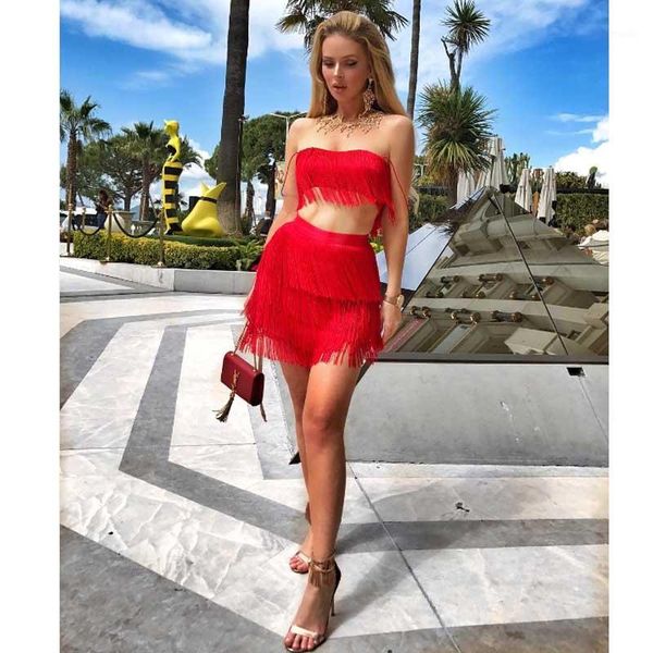 women's tracksuits wholesale 2021 ladies suits white tassel elastic sling fashion mini cocktail party bandage two piece set dress (l252, Gray
women's tracksuits wholesale 2021 ladies suits white tassel elastic sling fashion mini cocktail party bandage two piece set dress (l252, Gray