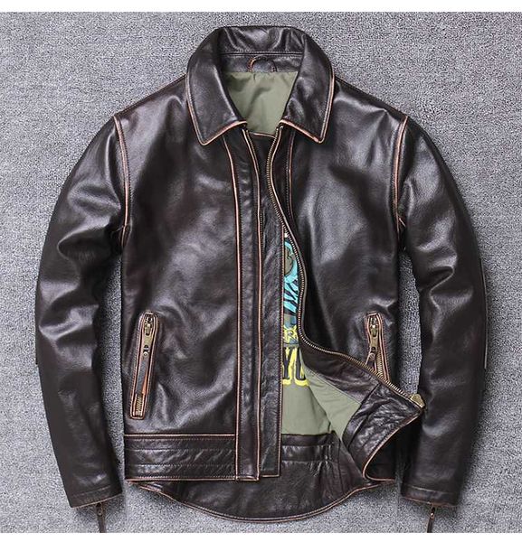 men's leather & faux .2021 genuine jacket.cool vintage cowhide coat,men fashion biker style jacket.plus size sales, Black
men's leather & faux .2021 genuine jacket.cool vintage cowhide coat,men fashion biker style jacket.plus size sales, Black