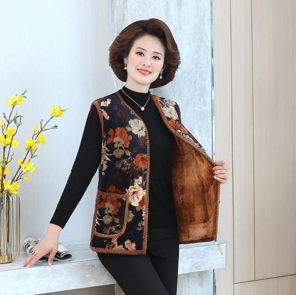 women's vests autumn winter women plus velvet vest jacket fashion v-neck single-breasted printing sleeveless thick warm waistcoat s215, Black;white
women's vests autumn winter women plus velvet vest jacket fashion v-neck single-breasted printing sleeveless thick warm waistcoat s215, Black;white