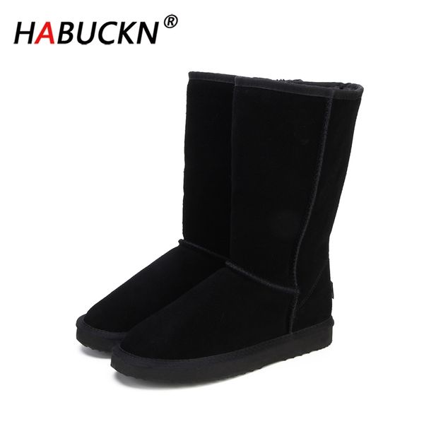 habuckn high snow boots for women winter shoes sheepskin leather fur lined big girls tall wool thigh winter boots large size y200915, Black
habuckn high snow boots for women winter shoes sheepskin leather fur lined big girls tall wool thigh winter boots large size y200915, Black
