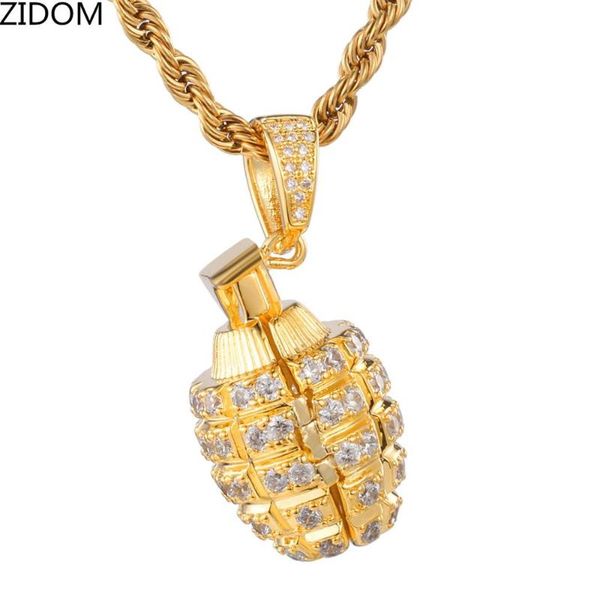 men hip hop iced out hand grenade shape pendant necklaces zircon hiphop necklace fashion jewelry drop shipping, Silver
men hip hop iced out hand grenade shape pendant necklaces zircon hiphop necklace fashion jewelry drop shipping, Silver