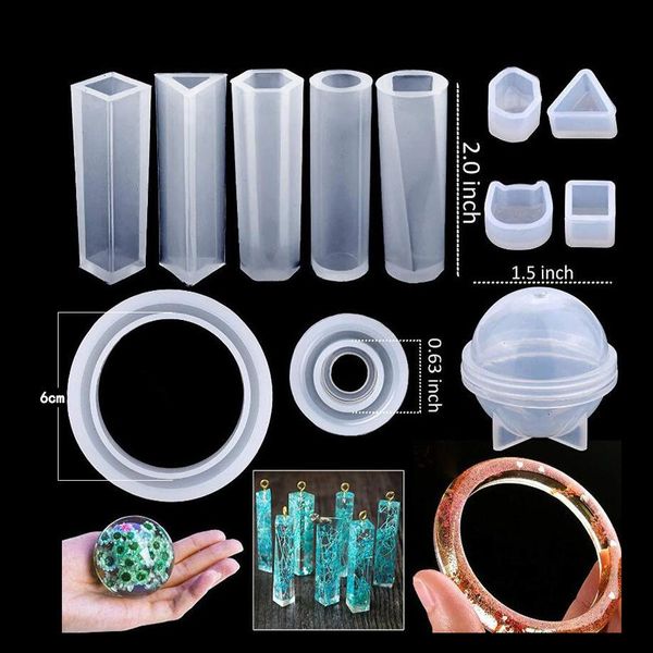 184 silicone casting resin molds and tools set for resin jewelry diy resin pendant bracelet silicone casting molds sqcjix new_dhbest, Black
184 silicone casting resin molds and tools set for resin jewelry diy resin pendant bracelet silicone casting molds sqcjix new_dhbest, Black