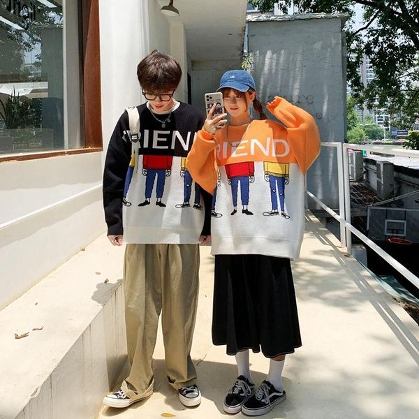 autumn and winter new shirt collar men's couple's sweater bottoming shirt long sleeve korean loose fashion knitwear top, White;black
autumn and winter new shirt collar men's couple's sweater bottoming shirt long sleeve korean loose fashion knitwear top, White;black